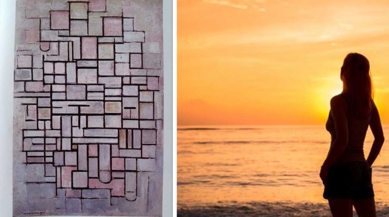 mondrian-tramonto